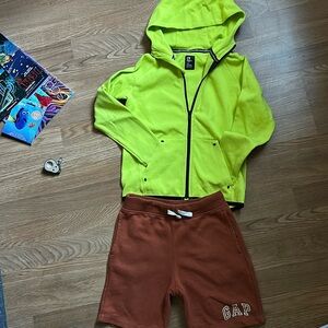 Ready for School, Hoodie Zippered Sweatshirt, 🩳 shorts, and a bonus book